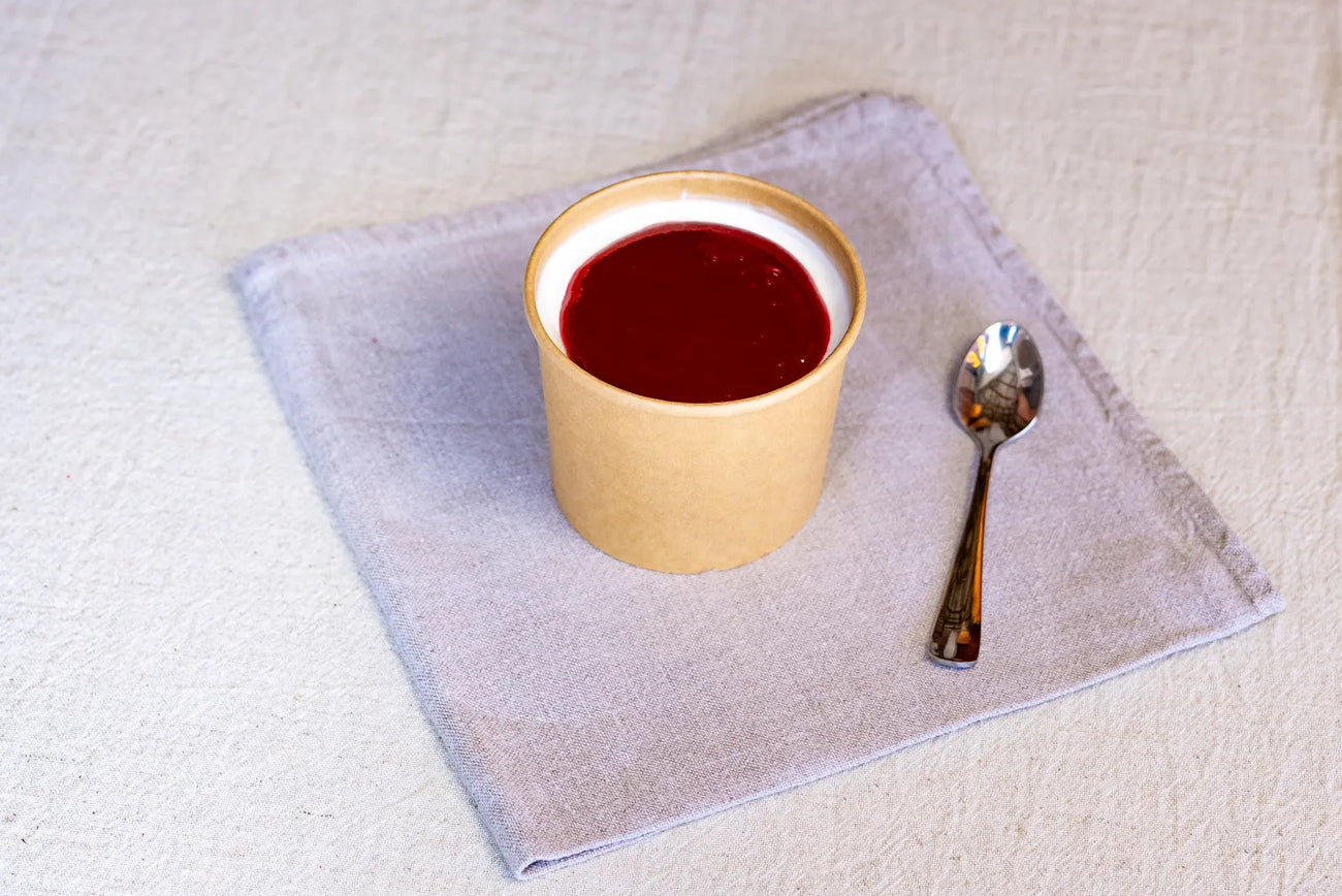 Panna Cotta Vanille, Coulis de Fruits Rouges